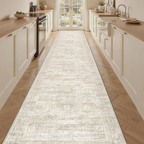 3x16 Washable Runner Rug for Hallway, Non-Slip Long Hallway Runner for Entryway by Restydon