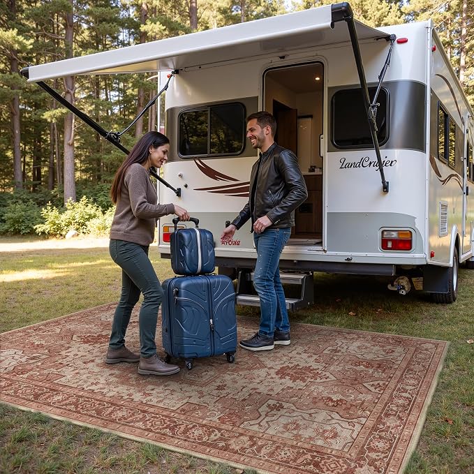 GENIMO Outdoor & Indoor Area Rug 4'x6', Waterproof, Non-Shedding, Easy Cleaning - Image 4