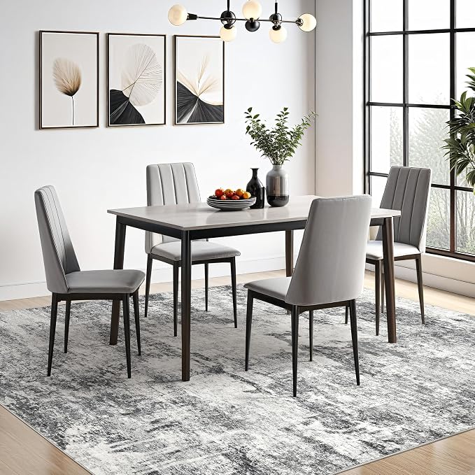 DMOYEST 9x12 Area Rug for Living Room, Washable & Non Slip Large Indoor Carpet - Image 3