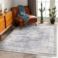 CHAMPLANT Washable Area Rug 4'x6' Vintage Traditional Floor Cover Foldable Thin by CHAMPLANT