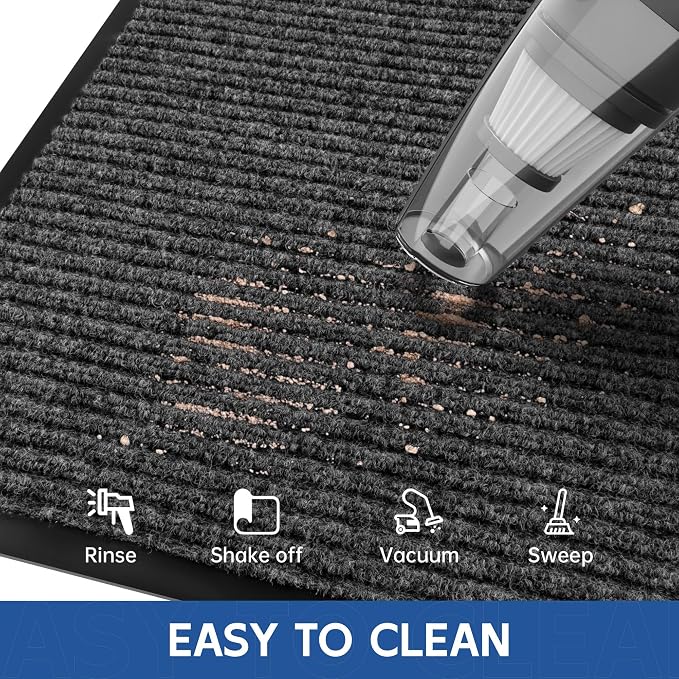 Front Door Mat, Commercial Floor Entrance, Low Profile, Durable Rubber Backing - Image 5