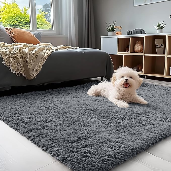 OLANLY 4x10 Area Rugs for Living Room Bedroom, Machine Washable Soft Fluffy - Image 3