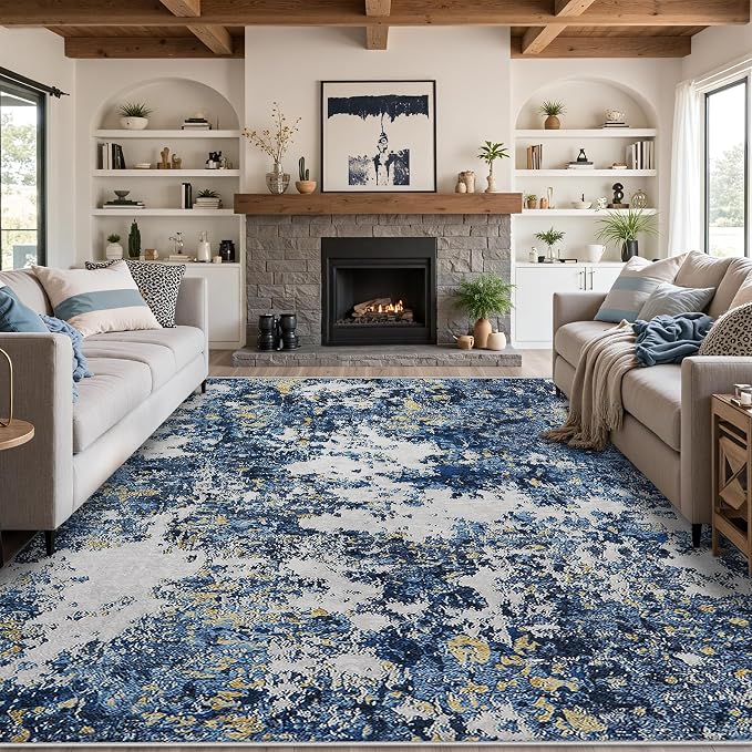10x14 Area Rugs Living Room Rugs: Large Washable Rug - Image 9
