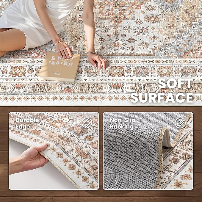 zesthome 3x18 Washable Runner Rug - Image 7