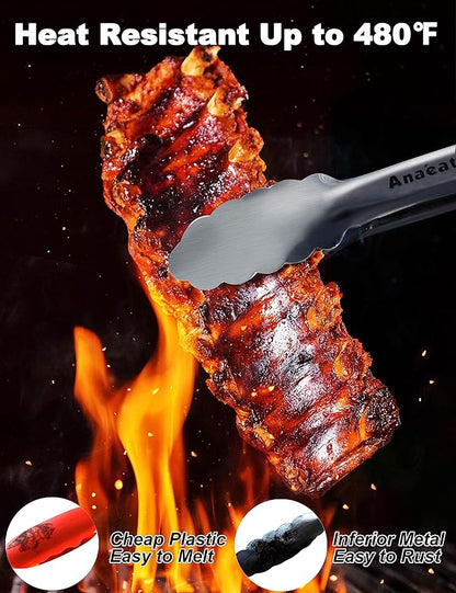 Anaeat Premium Sturdy Barbecue Tongs - Image 2