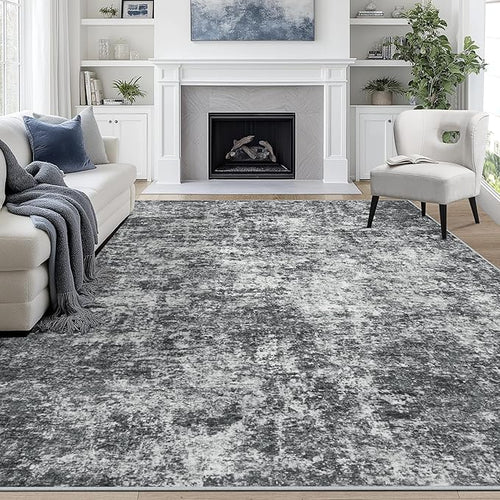 9x12 Area Rugs for Living Room Rug Washable: Abstract Large Rug for Dining Room by Aelenmu
