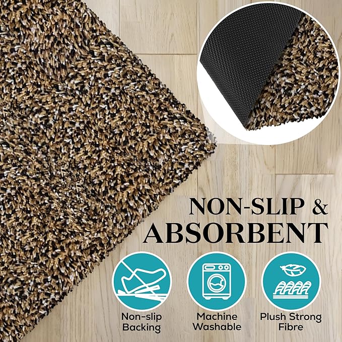 Premium Microfiber Indoor Door Mat – 36"x72" Washable Entry Mat, Waterproof - Image 4