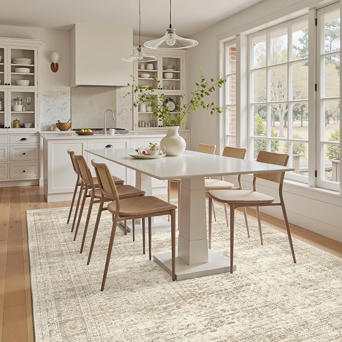 Soalmost 6x9 Area Rug for Living Room Washable 6x9 Rug Non-Slip Modern Rugs for - Image 8
