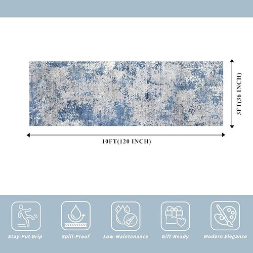 3x10 ft Long Hallway Runner Rug Non-Slip Washable Kitchen Floor Rug - Image 2