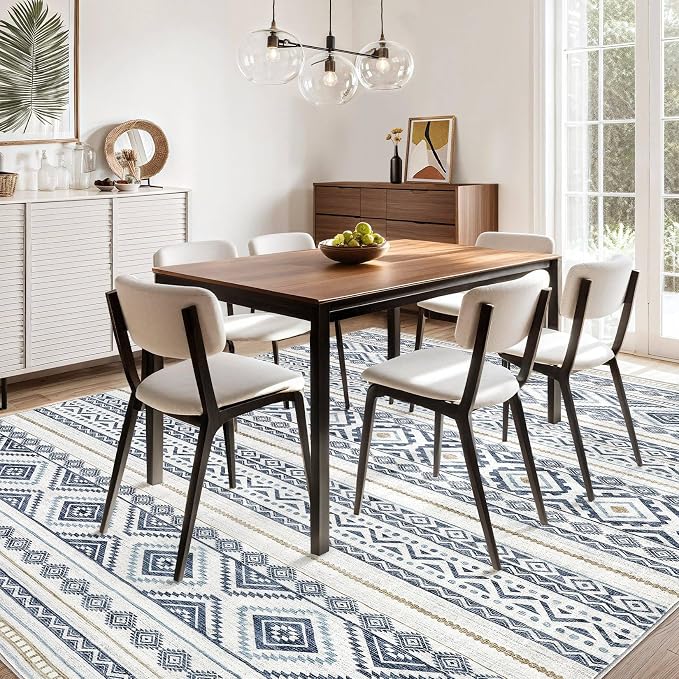 cotiled 6x9 Area Rugs Living Room Rug: Washable Boho Rugs - Image 6