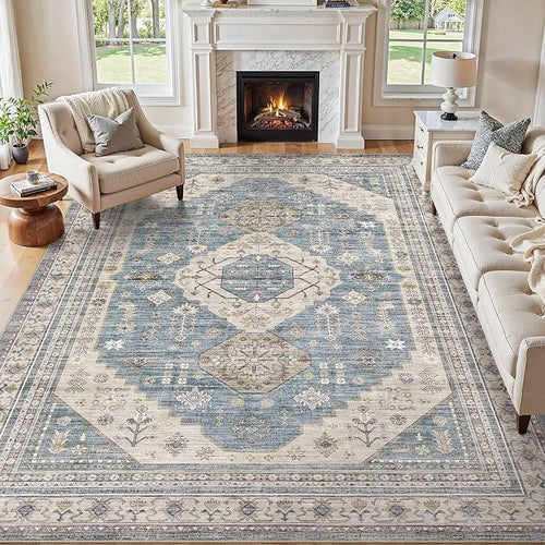 10x12 Washable Area Rug, Large Rugs by JessibouAreaRug