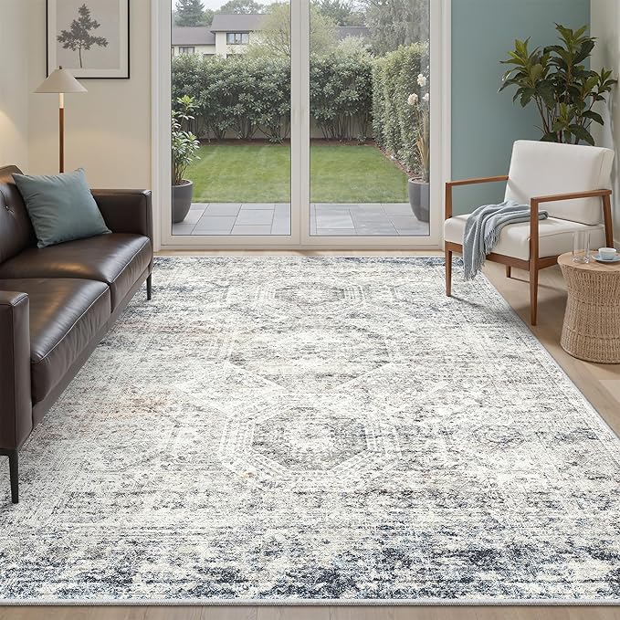 Soalmost 6x9 Area Rug for Living Room Washable 6x9 Non-Slip Modern Rugs for by Soalmost