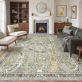 befbee 9x12 Area Rug, Ultra-Thin Washable Rugs by Befbee