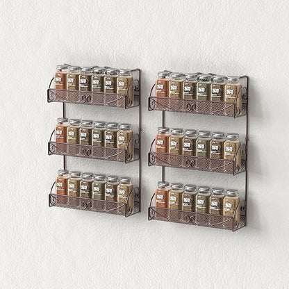 Deco Brothers 3 Tier Wall Mounted Spice Rack, 2 Pack - Image 5