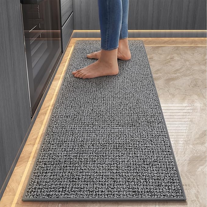 Kitchen Runner Rugs and Mat Non Slip Washable, Super Absorbent Long Kitchen Mats by QiCaiJia