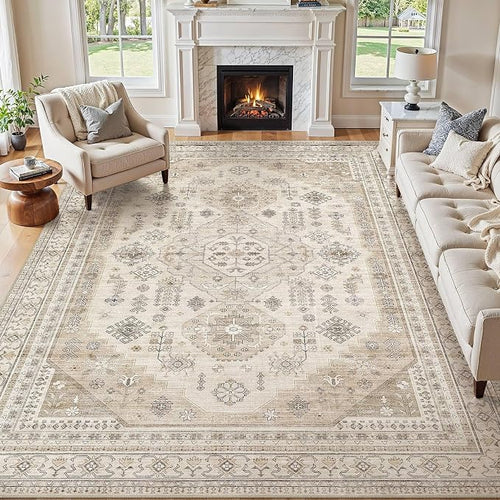 8x10 Washable Area Rug, Large Rugs by JessibouAreaRug