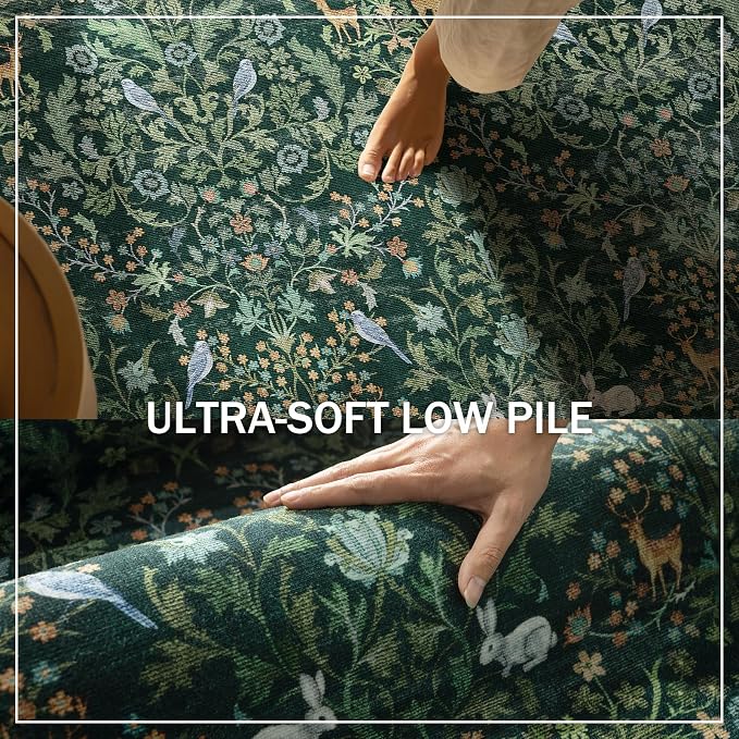 Washable Runners for Hallways Kitchen Rugs: 2'x10' Runner Rug Stain Resistant - Image 4