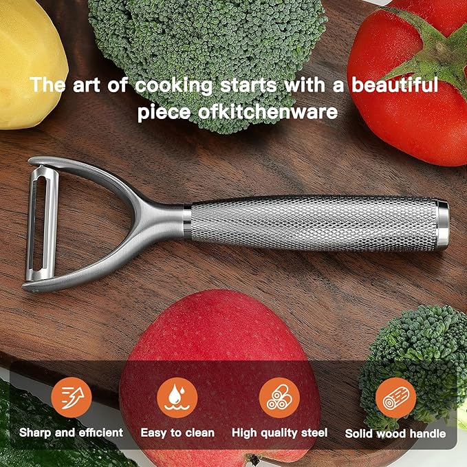 KULUNER Y-Type Vegetable Peeler, 304 Stainless Steel Blade, Ultra Sharp Potato - Image 5
