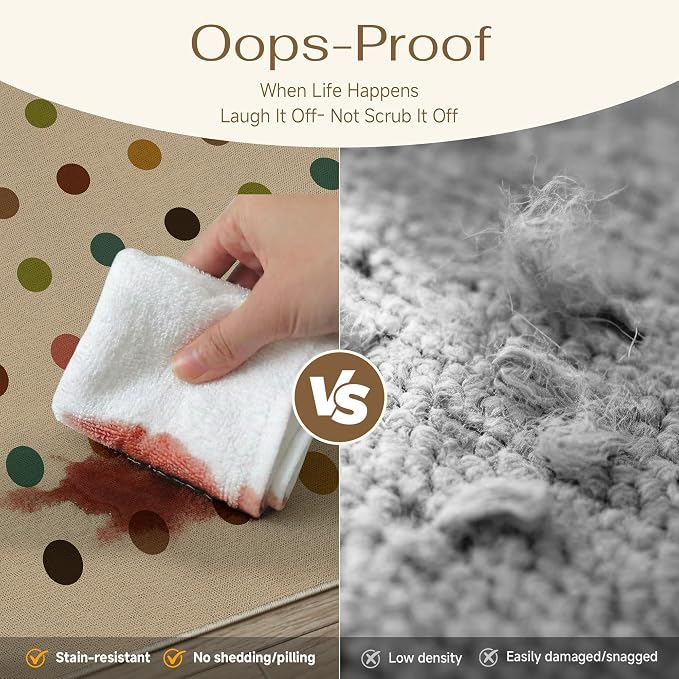 HUGEAR 5x8 Jute Outdoor Indoor Rug Washable Geometric Linen Textured Weave High - Image 4