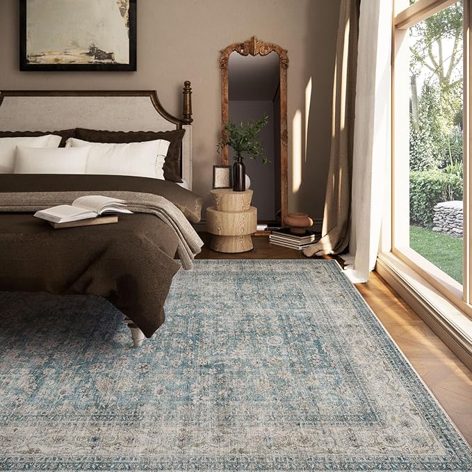 Machine Washable Living Room Rug: 8x10 Area Rugs - Image 3