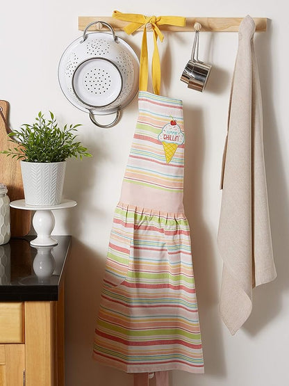 DII Women's Spring & Summer Apron Collection Adjustable, Two Large Pockets & - Image 3