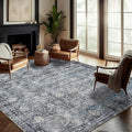 CHAMPLANT Washable Area Rug 9'x12' Boho Design Non-Shedding Easy Care Ideal by CHAMPLANT