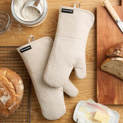 KITCHENAID Gourmet Series Gridlines Oven Mitts 2-Pack Set, Heat Resistant up to - Image 2
