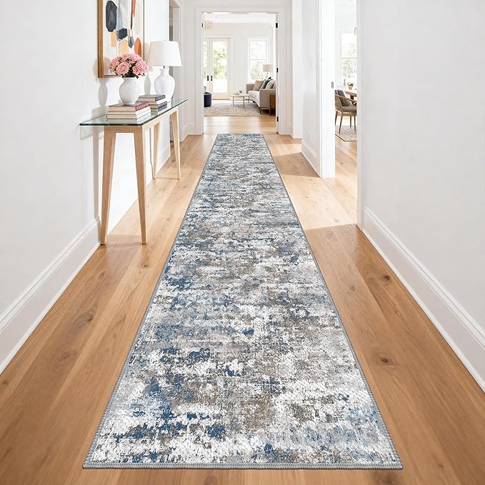 Washable Carpet Runners for Hallway 18ft-Non Slip Floor Runners for Dogs by TTelephant