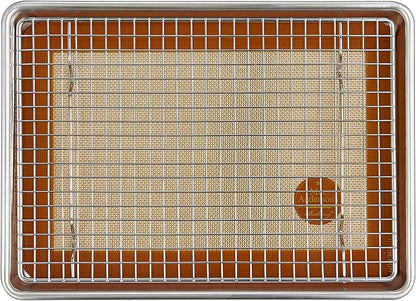 Mrs. Anderson’s Baking Quarter Sheet Pan, 9.5-Inches x 13-Inches, Heavyweight - Image 4