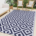 Smiry Waterproof Outdoor Rug 8x10 ft, Reversible Plastic Straw Patio Camping by Smiry