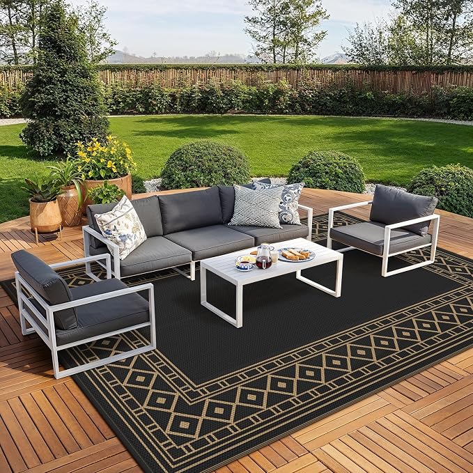 GENIMO Outdoor Rug Waterproof 10'x14' by GENIMO