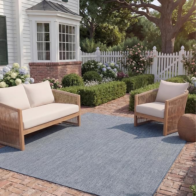 SAFAVIEH Outdoor Area Rug 6'7"x9'6" - Image 11