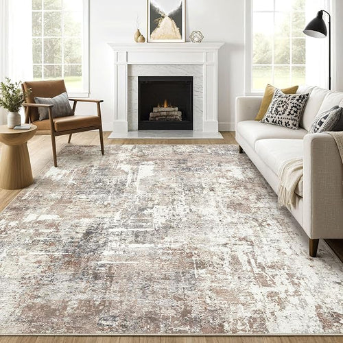 10x12 Area Rug Living Room: Washable Large Abstract Modern Soft Rugs Stain by LOONGRUG