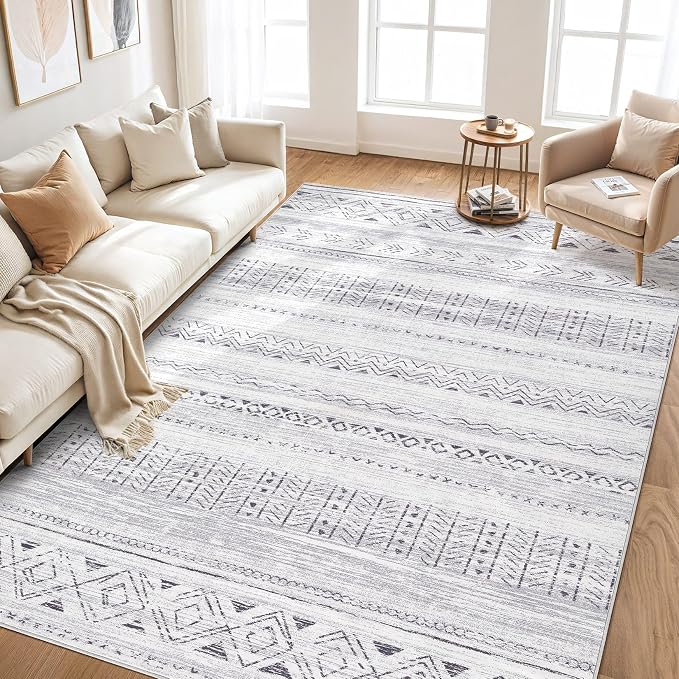 cotiled 5x8 Area Rugs Living Room Rug: Washable Boho Rugs - Image 7