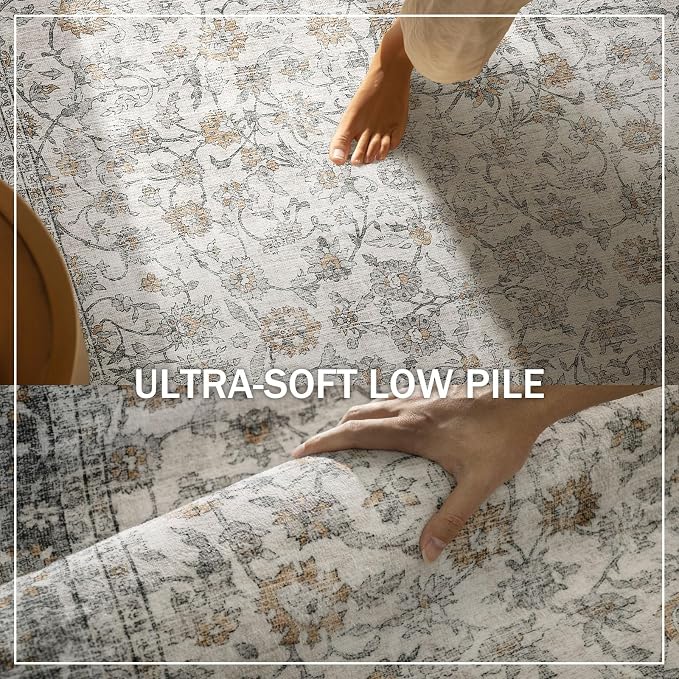 Washable Kitchen Rug Runners for Hallways: 2'6"x8' Bedroom Rug Non Slip - Image 5