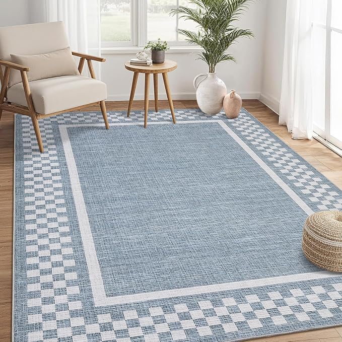 GarveeHome Area Rug 9x12 Living Room Rug Modern Bordered Soft Large Area Rugs - Image 2