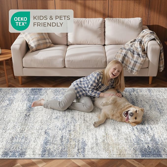 3x4 Washable Area Rug for Entryway, Soft Kitchen Rugs Non Slip for Dining Room - Image 9