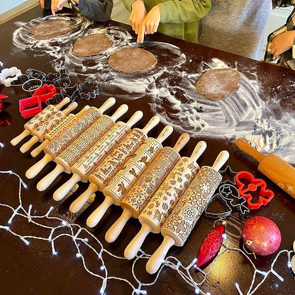 SUNFLOWER FIELD Embossed Rolling Pin - Image 4