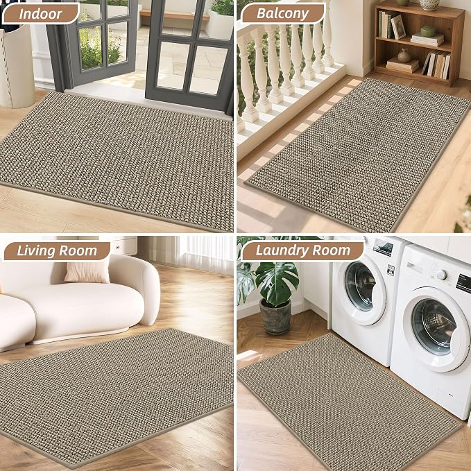 BEQHAUSE Dirt Trapper Door Mat 36" x 60", Non-Slip Washable Doormats Entrance - Image 8
