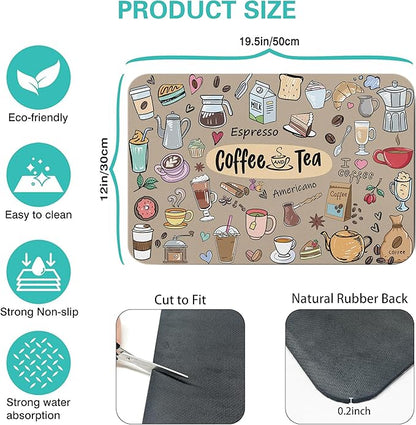 Super Absorbent Anti-Slip Silicone Dish Drying Mats - Image 5