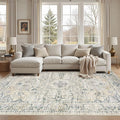 cotiled 10x12 Area Rug Machine Washable Vintage Carpet by COTILED