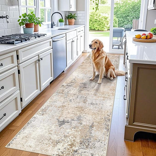 3x10 ft Long Hallway Runner Rug – Non-Slip Washable Kitchen Floor Rug by BYYVOORugsforYourHome