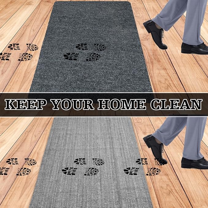 Doormats Outdoor and Indoor Ultra Thin Design, Strong Stain-Resistant Entryway - Image 5