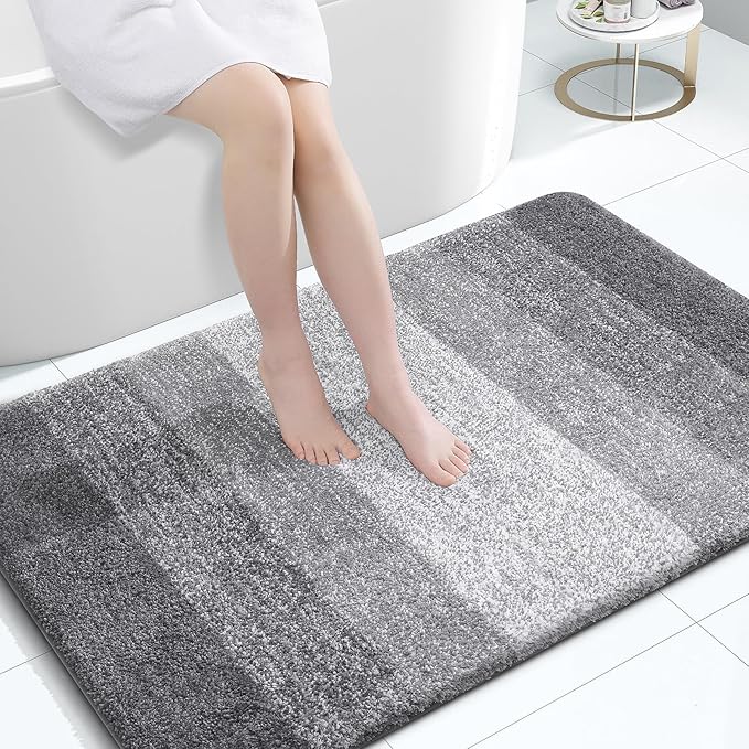 OLANLY Large Bathroom Rugs Mat 44x32, Extra Soft Absorbent Microfiber Bath Rugs by OLANLY
