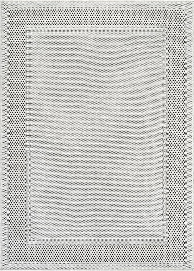 CAMILSON Easy Jute Rug 4x6, Indoor Outdoor Off-White Color Fiber Area Rugs - Image 2