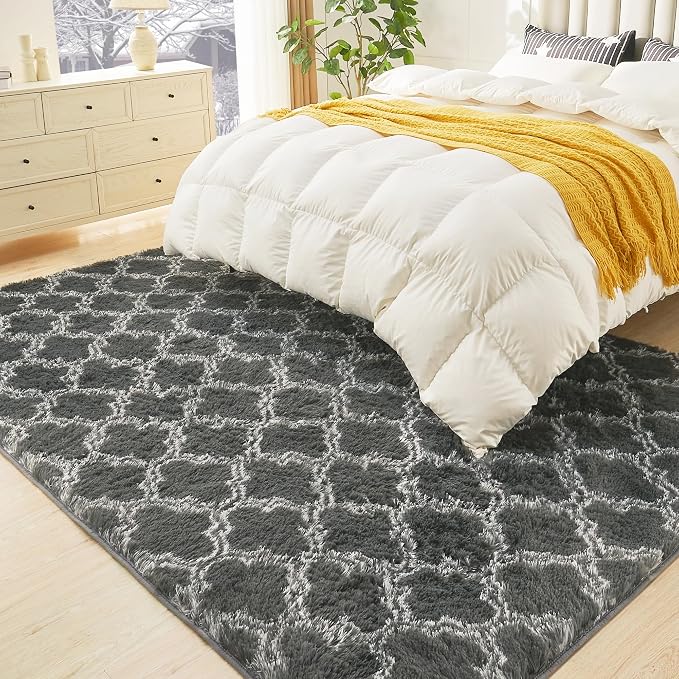 Litanika 8x10 Geometric Shag Area Rug - Image 3