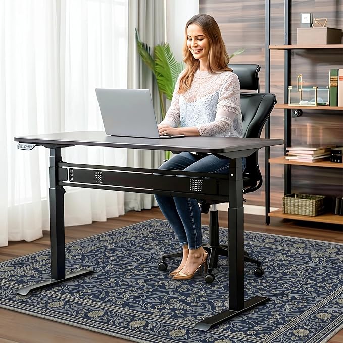 48"x72" Office Chair Mat for Hardwood Tile Floor, Under Desk Carpet Protector - Image 2