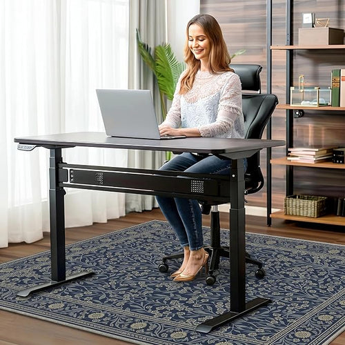 36"x60" Office Chair Mat for Hardwood Tile Floor, Under Desk Carpet Protector - Image 2