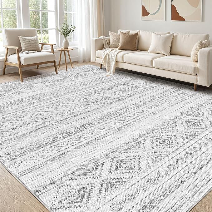 cotiled 10x14 Area Rugs Living Room Rug: Washable Boho Rugs by COTILED