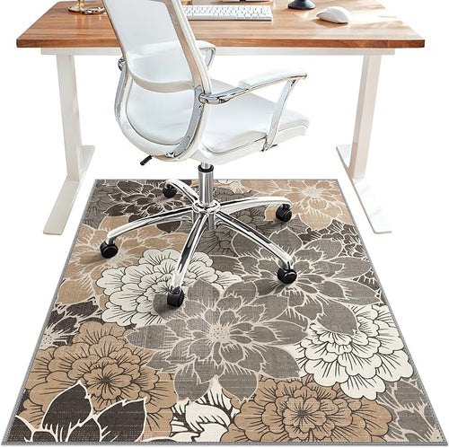 36"x60" Office Chair Mat for Hardwood Tile Floor, Under Desk Carpet Protector by BESBLEE
